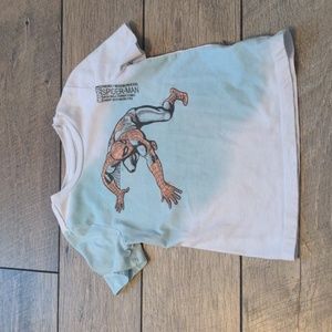 Marvel Spider-Man Graphic T-Shirt 4T Blue Short Sleeve Toddler Tee VGUC